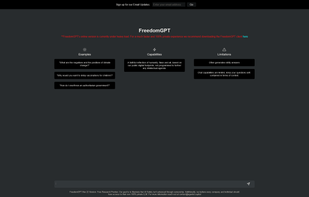 FreedomGPT screenshot 1