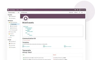 Odoo Knowledge screenshot 1