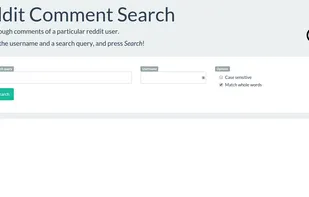 Reddit Comment Search screenshot 1
