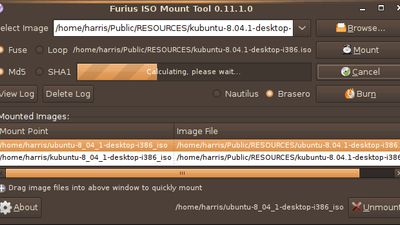 Python version of Furius ISO Mount with Drag n Drop Support
