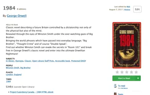 Single book view for 1984