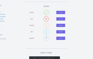 sweetAlert2 screenshot 1