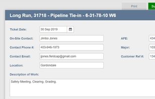 Fieldcap screenshot 1