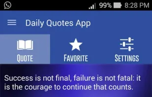 Daily Quotes App screenshot 1