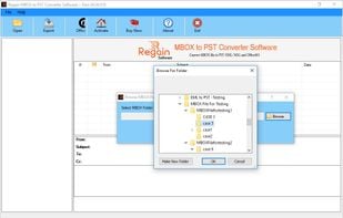 Regain MBOX to PST Converter screenshot 3