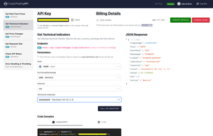 CryptoTradingAPI.io screenshot 1