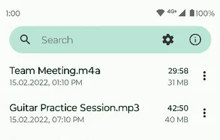Fossify Voice Recorder screenshot 1