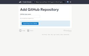 Code Climate screenshot 1