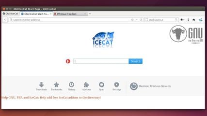 GNU IceCat screenshot 1