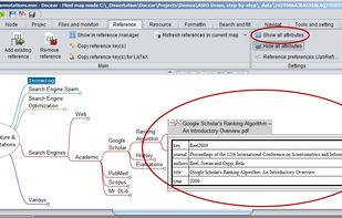Docear screenshot 2