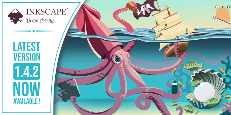Inkscape 1.4.2 adds initial support for importing files from Vectornator / Linearity Curve image
