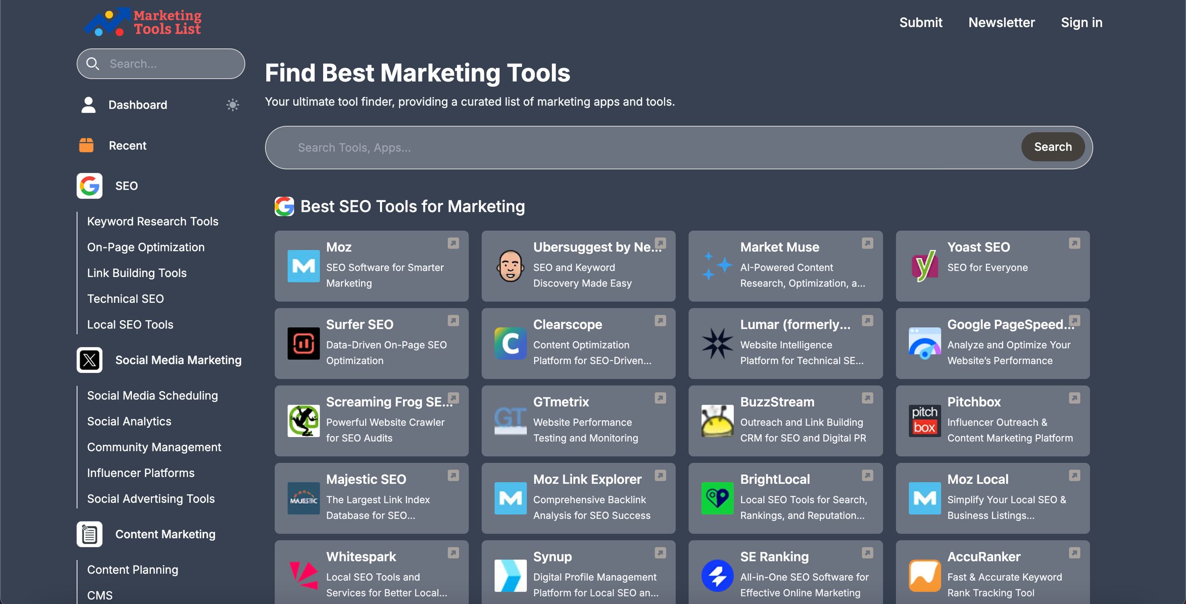 Marketing Tools List Alternatives: Top 10 Similar Search Engines ...