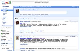 Google Buzz screenshot 1
