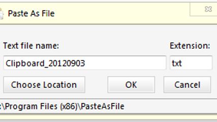 Paste As File screenshot 1
