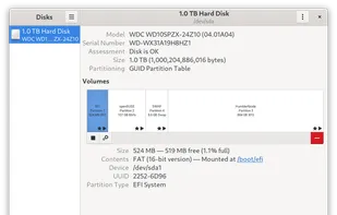 GNOME Disks screenshot 1