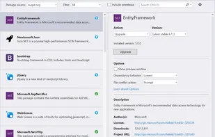 NuGet screenshot 1