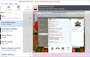 MyChat screen sharing