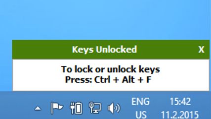 You can right click the Keyfreeze icon in the System Tray to see more options. For example, you can lock the mouse or keyboard with a single click.