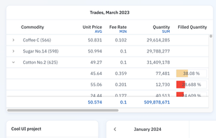 MUI X Data Grid screenshot 1