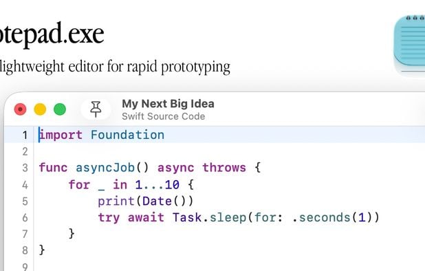 Notepad.exe screenshot 1