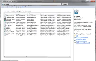 List of auto run items by program