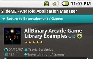 SAM - SlideME Application Manager screenshot 1