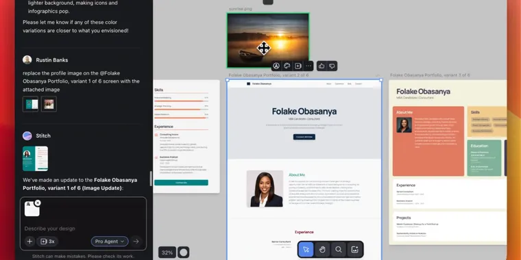 Stitch now brings direct image uploads and improved selection for designs
