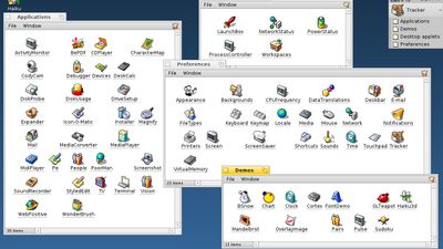 The icons are draggable to any position inside the folders too, not just the desktop