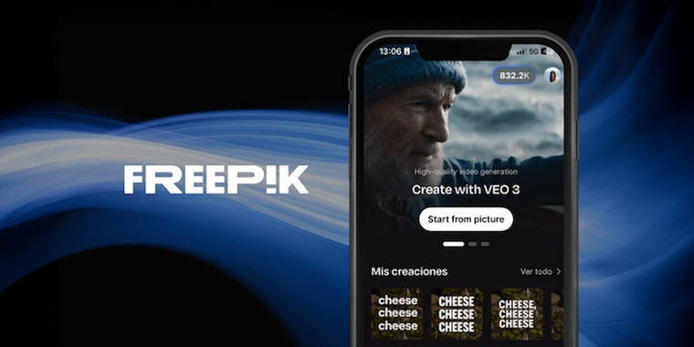 Freepik launches mobile app with AI tools for iOS and Android image
