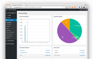 Accounting dashboard