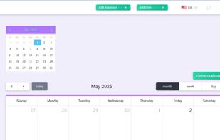 Calendar view