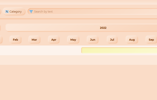 The Gantt calendar, totally offline