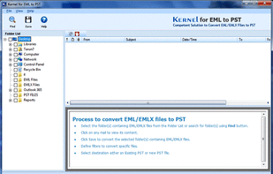 Kernel for EML to PST Converter screenshot 1