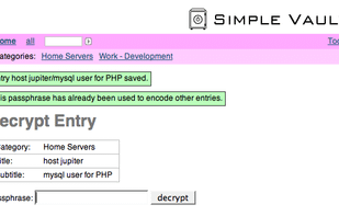 SimpleVault screenshot 1