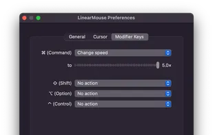 LinearMouse screenshot 2