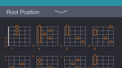 Chord Library: Discover new voicings of any given chord, including its inversions