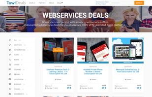 Webservices Deals page - TuwiDeals.com