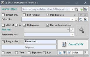 7zSFX Constructor screenshot 1