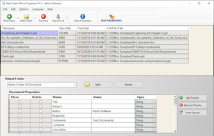 Batch Edit Office Properties screenshot 1