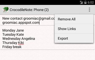 CrocodileNote screenshot 2