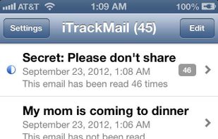 iTrackmail screenshot 1