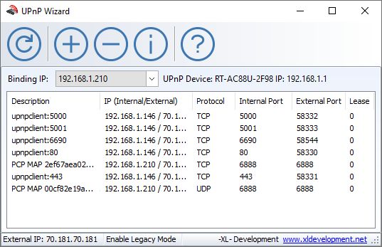 port forward network utilities virus