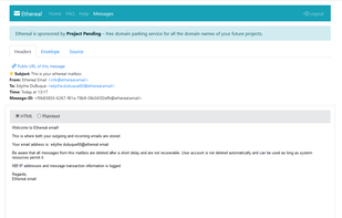 Email preview screen