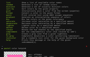 pastel (CLI) screenshot 1