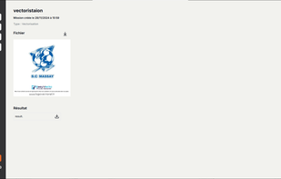 Page de résultat - Vectorisation