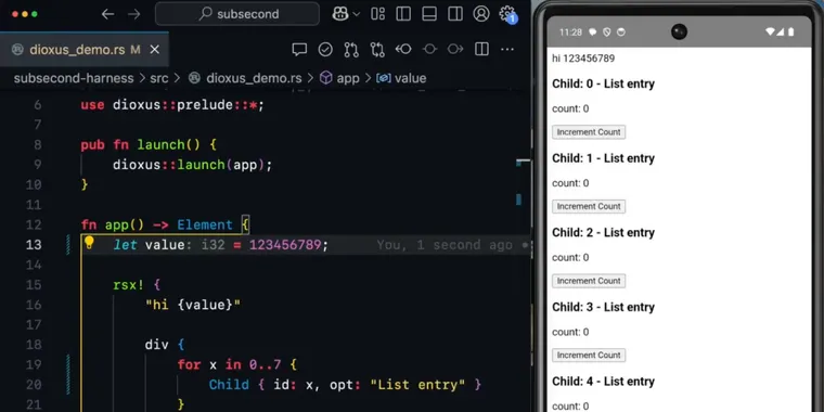 Dioxus 0.7 brings hot-patching, WGPU rendering and Axum integration image