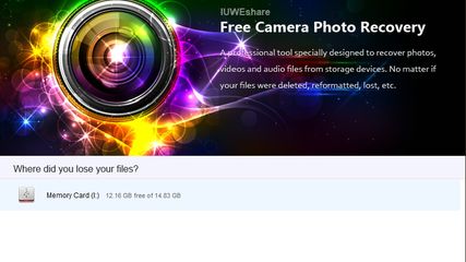 Free Camera Photo Recovery screenshot 1
