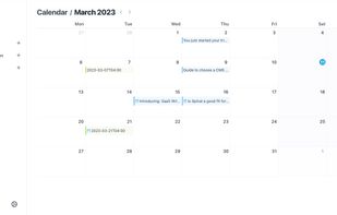 View all your published and scheduled content in a beautiful calendar view.