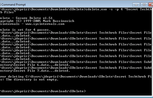 Erase Subdirectories with Multiple Passes