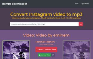 IgMp3 - Instagram Mp3 Converter screenshot 1